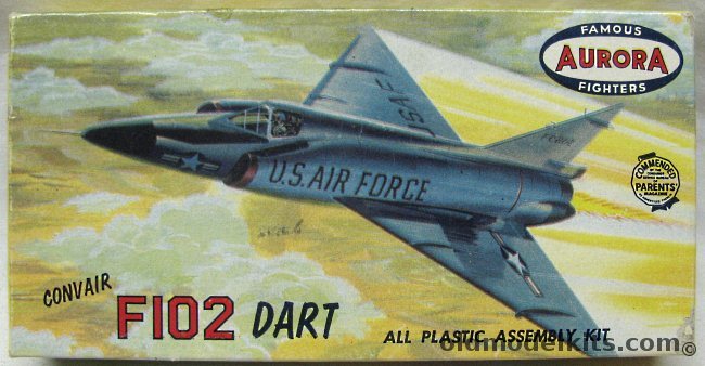 Aurora 1/121 Convair F-102 Dart - (YF-102 Delta Dagger), 290-29 plastic model kit